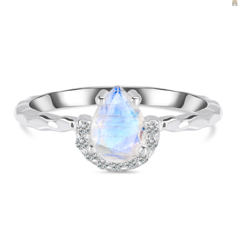 Moonstone & White Topaz Ring RBM-RDR-2192.