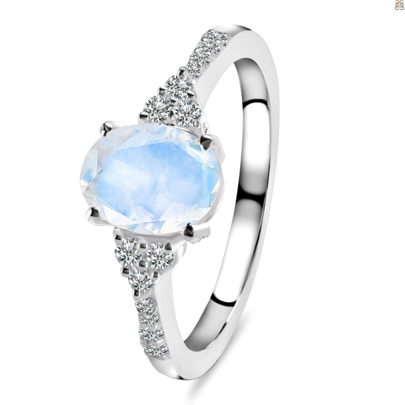 Moonstone & White Topaz Ring RBM-RDR-2219.