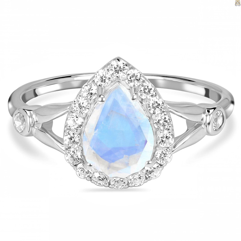 Moonstone & White Topaz Ring RBM-RDR-2243.