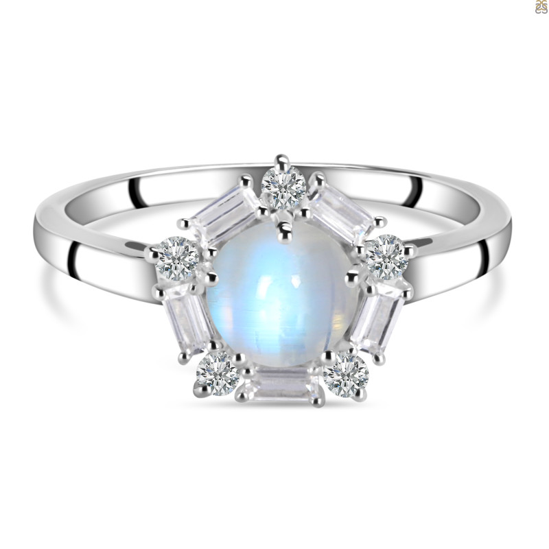 Moonstone & White Topaz Ring RBM-RDR-2248.