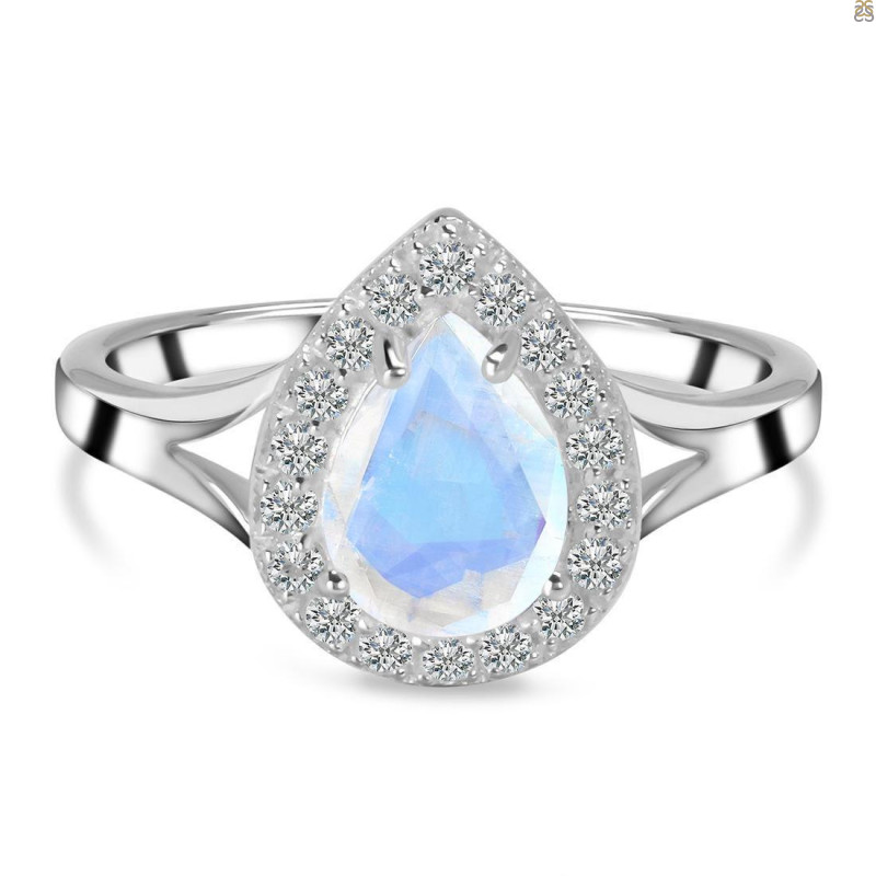 Moonstone & White Topaz Ring RBM-RDR-2253.