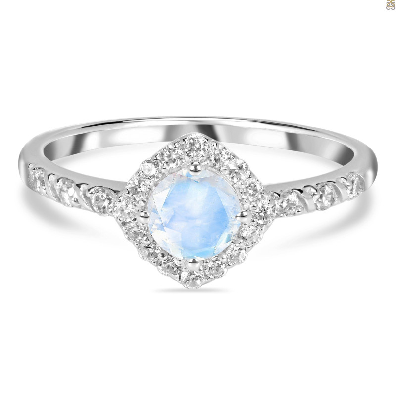 Moonstone & White Topaz Ring RBM-RDR-2260.