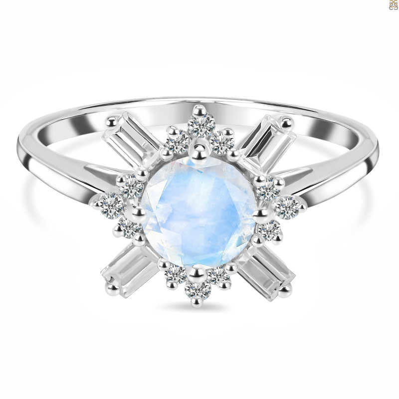Moonstone & White Topaz Ring RBM-RDR-2264.