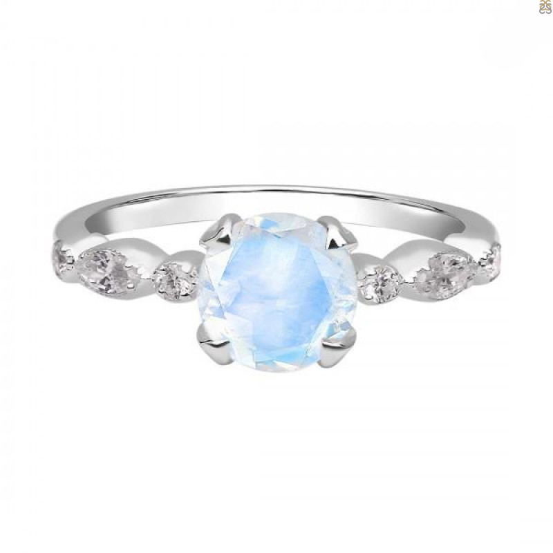 Moonstone & White Topaz Ring RBM-RDR-2269.