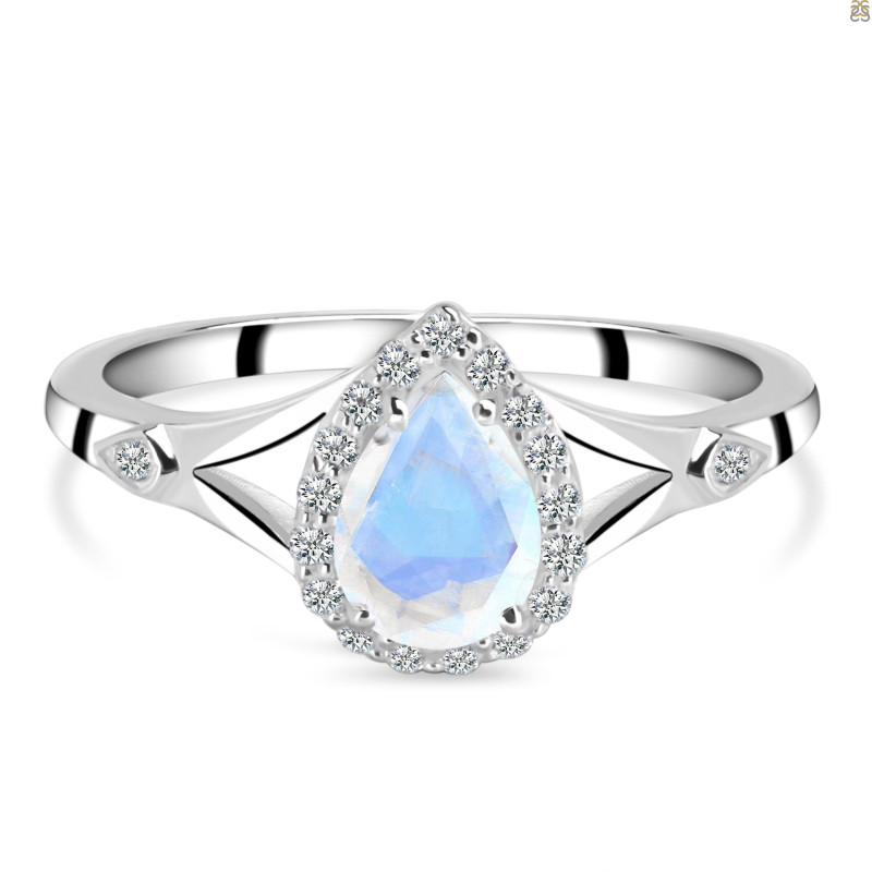 Moonstone & White Topaz Ring RBM-RDR-2271.