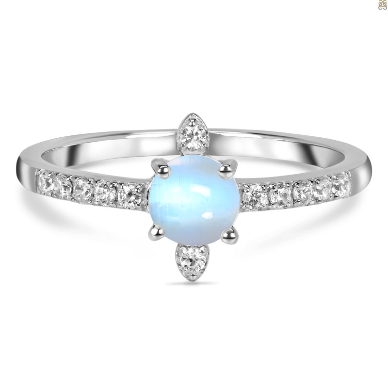Moonstone & White Topaz Ring RBM-RDR-2282.