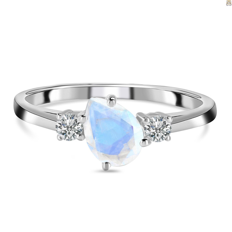 Moonstone & White Topaz Ring RBM-RDR-2285.