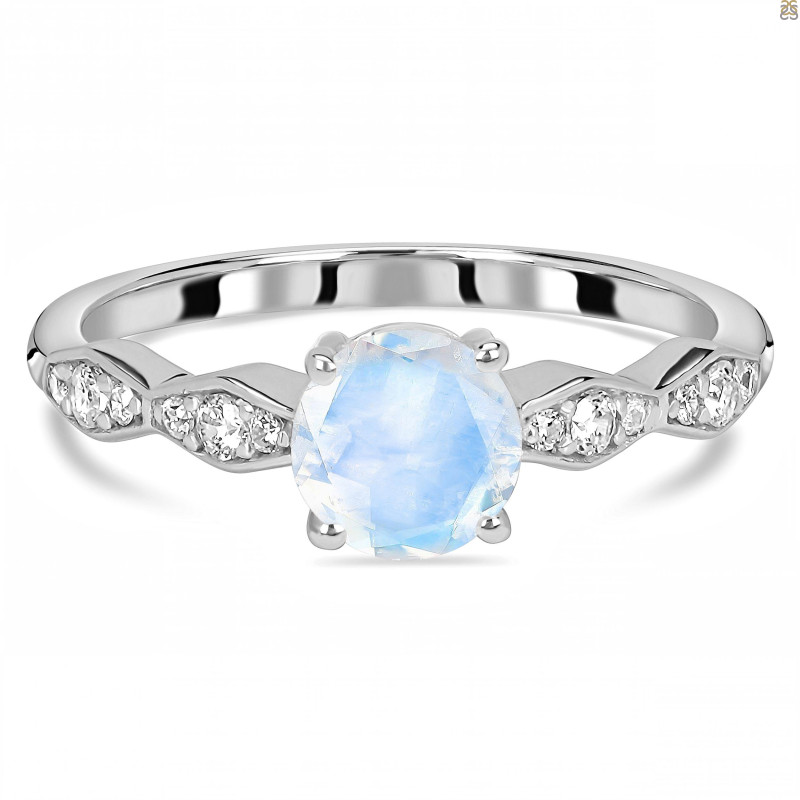 Moonstone & White Topaz Ring RBM-RDR-2288.