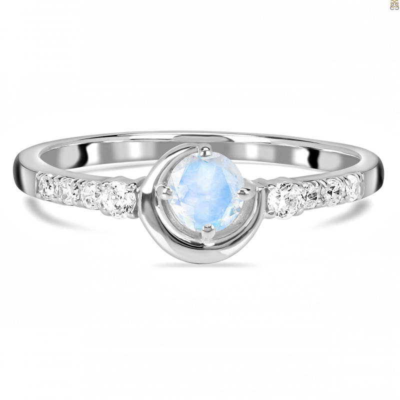Moonstone & White Topaz Ring RBM-RDR-2292.
