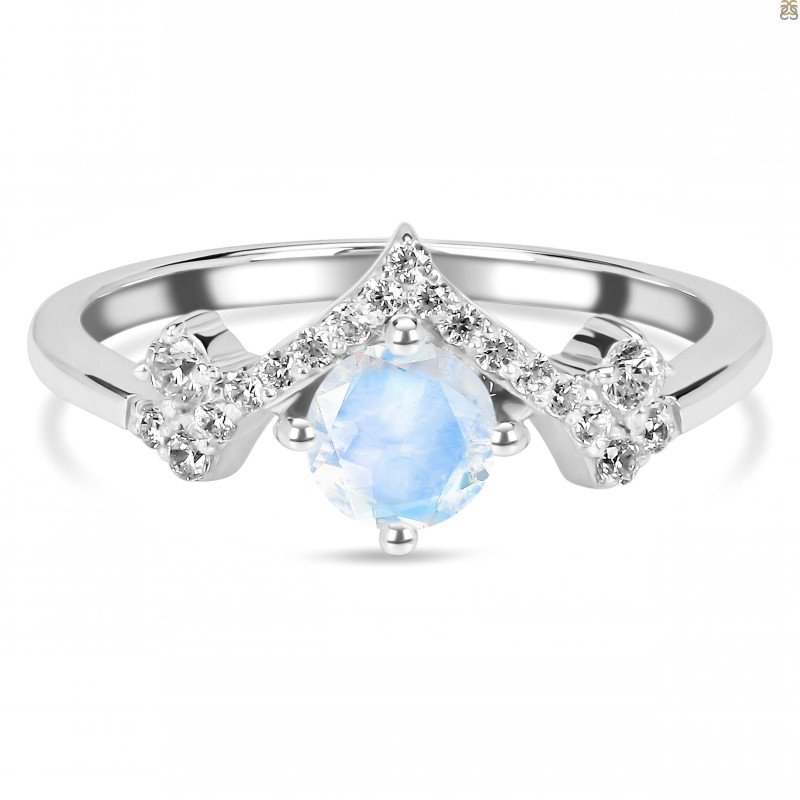 Moonstone & White Topaz Ring RBM-RDR-2296.