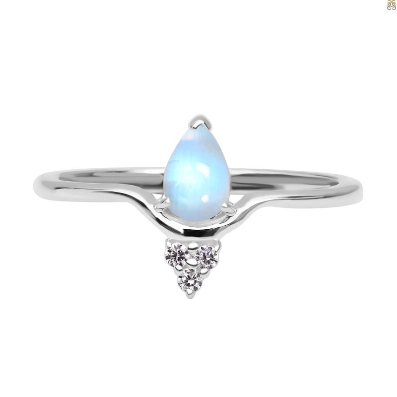 Moonstone & White Topaz Ring RBM-RDR-2298.