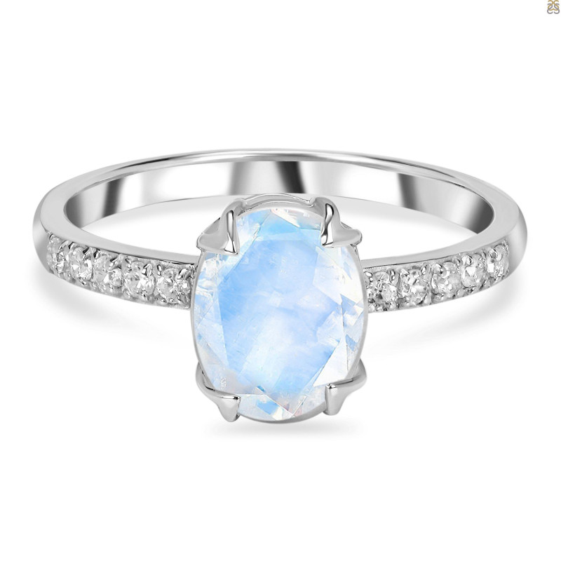 Moonstone & White Topaz Ring RBM-RDR-2382.