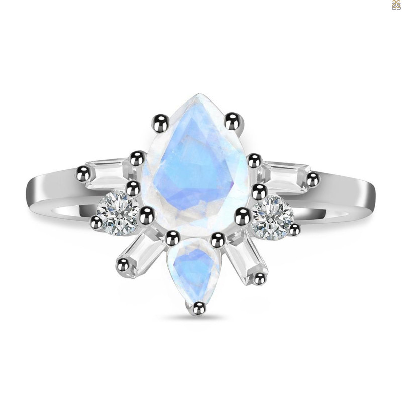 Moonstone & White Topaz Ring RBM-RDR-2521.
