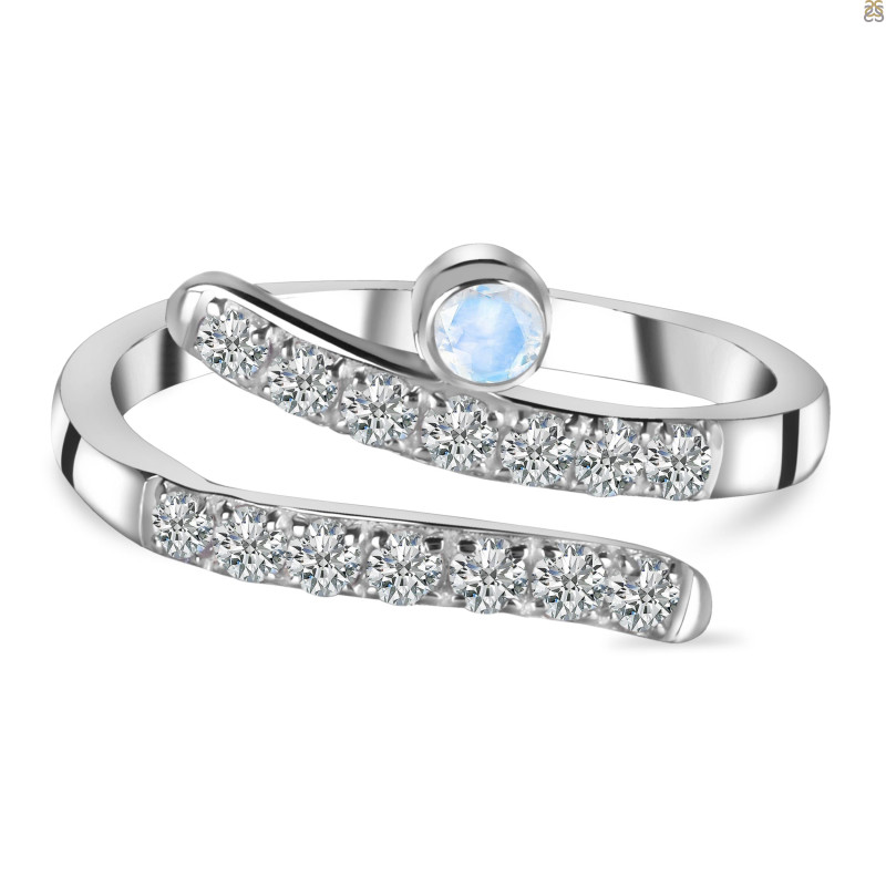 Moonstone & White Topaz Ring RBM-RDR-2526.