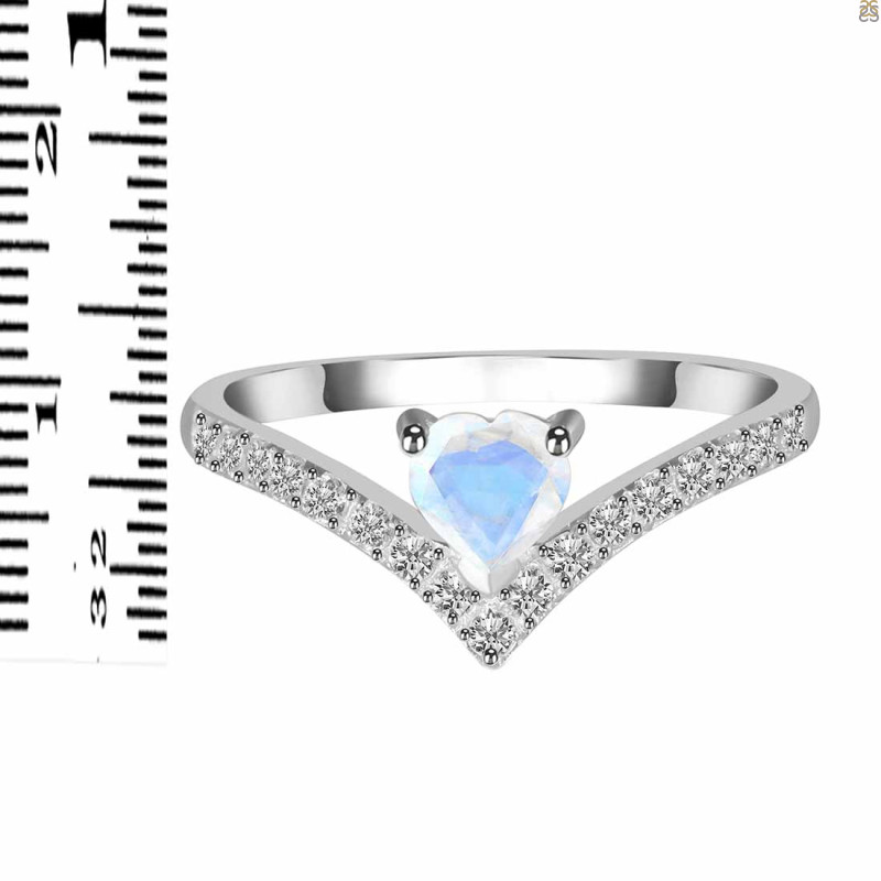 Moonstone & White Topaz Ring RBM-RDR-2749.