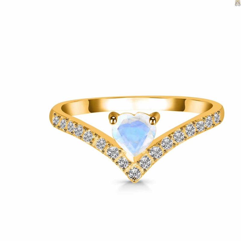 Moonstone & White Topaz Ring RBM-RDR-2749.