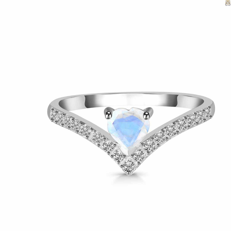 Moonstone & White Topaz Ring RBM-RDR-2749.