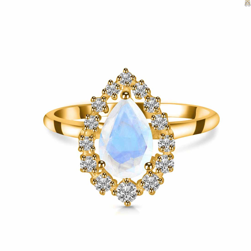 Moonstone & White Topaz Ring RBM-RDR-2770.
