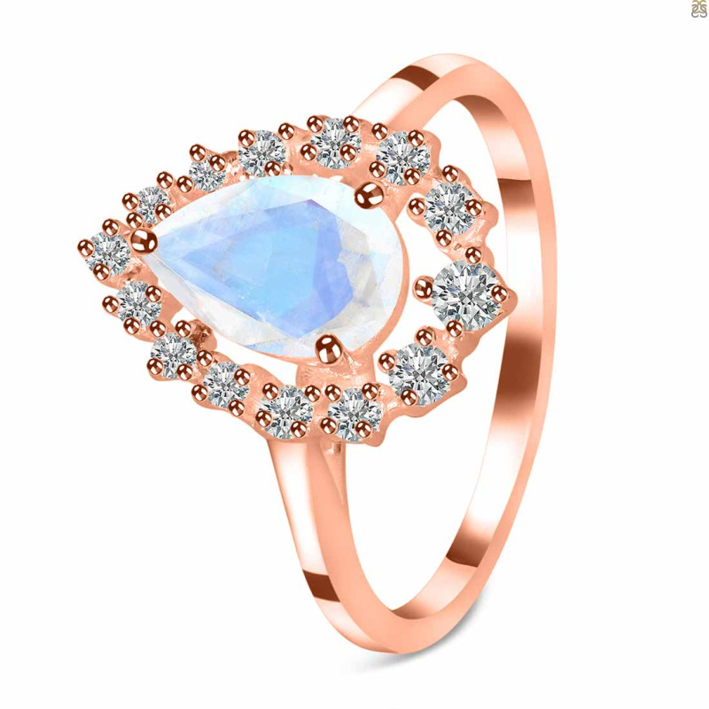Moonstone & White Topaz Ring RBM-RDR-2770.