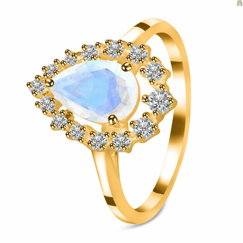 Moonstone & White Topaz Ring RBM-RDR-2770.