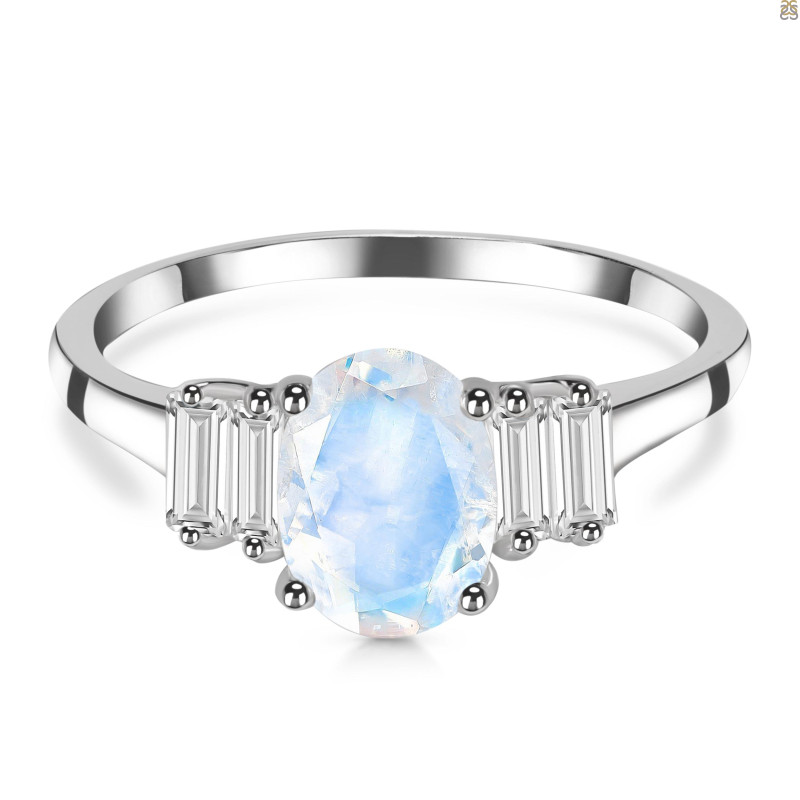 Moonstone & White Topaz Ring RBM-RDR-2861.