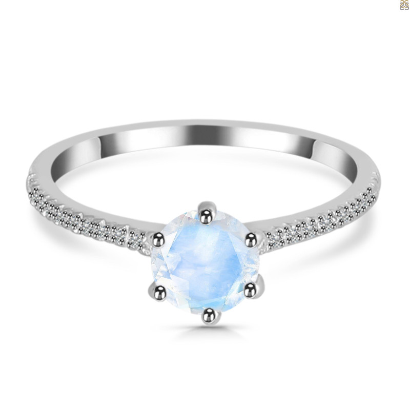 Moonstone & White Topaz Ring RBM-RDR-3144.