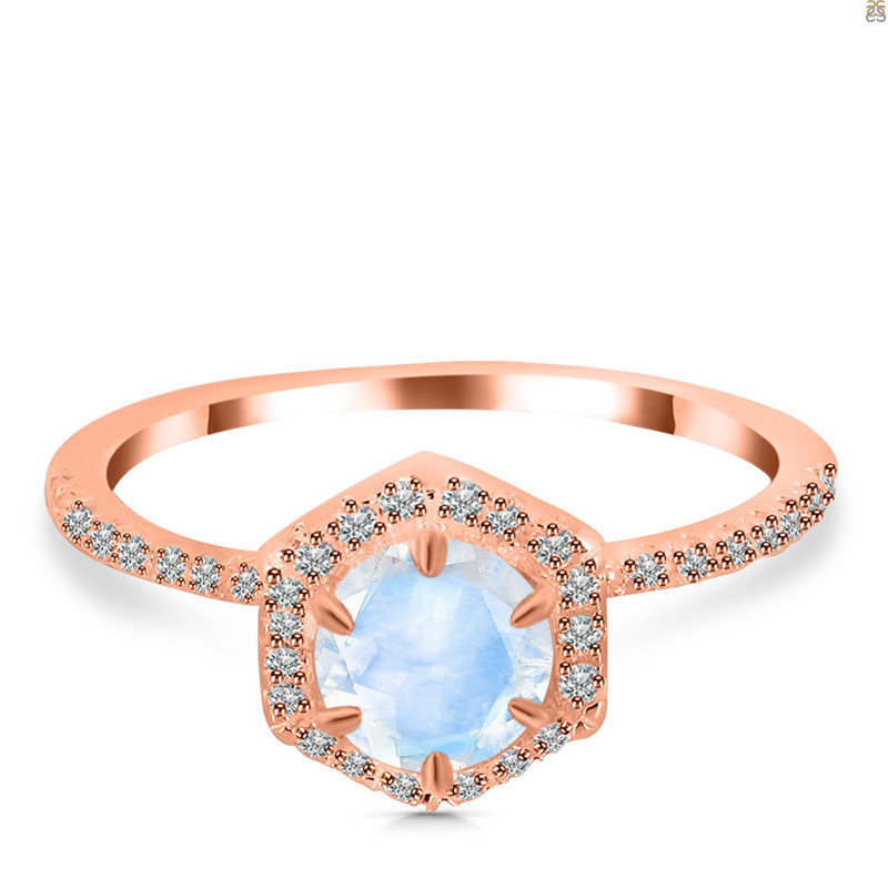 Moonstone & White Topaz Ring RBM-RDR-3146.