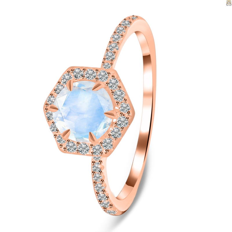 Moonstone & White Topaz Ring RBM-RDR-3146.