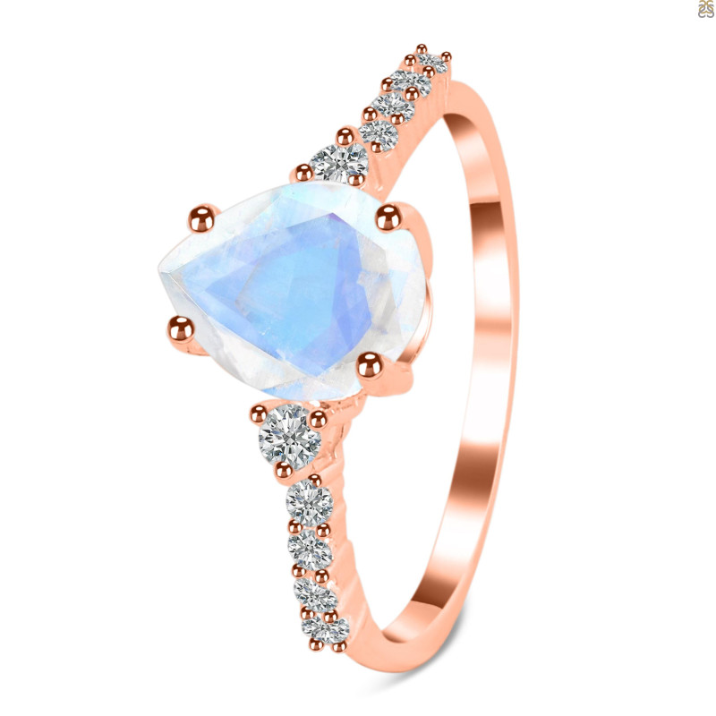 Moonstone & White Topaz Ring RBM-RDR-3148.
