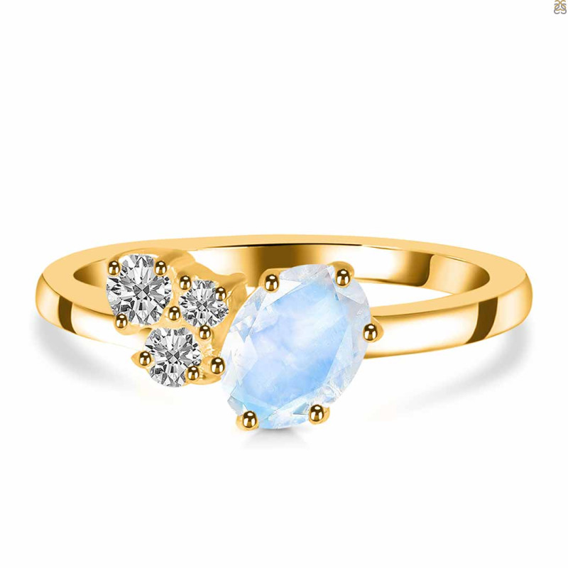 Moonstone & White Topaz Ring RBM-RDR-3153.