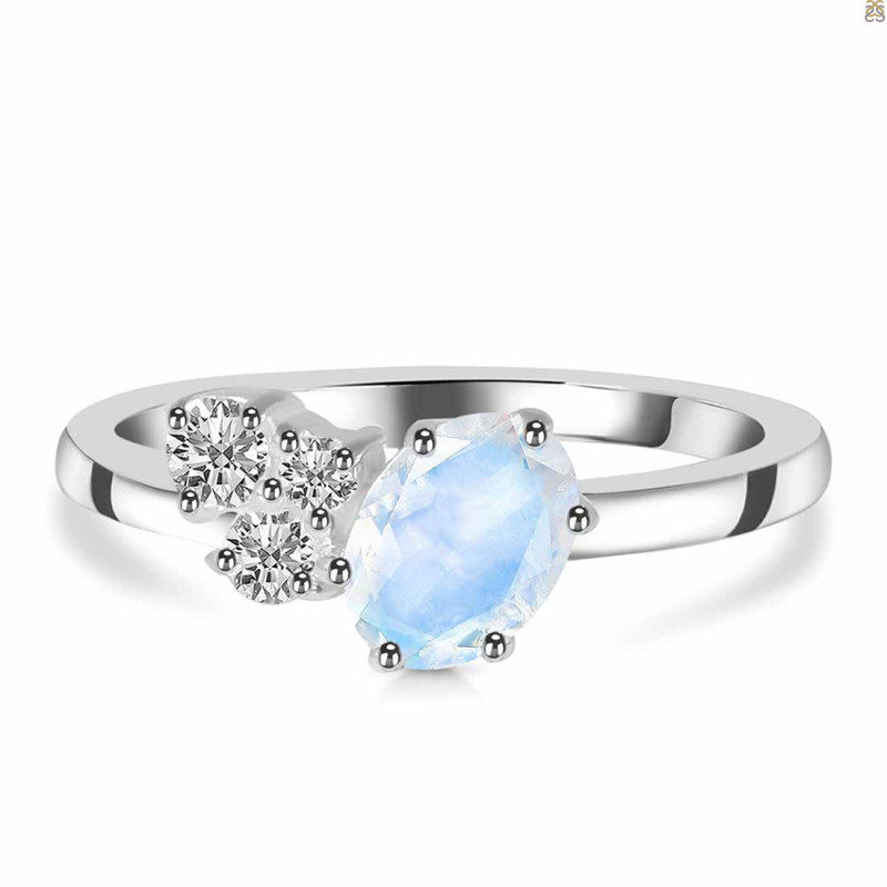 Moonstone & White Topaz Ring RBM-RDR-3153.