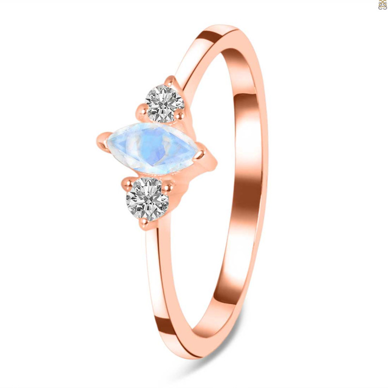 Moonstone & White Topaz Ring RBM-RDR-3155.