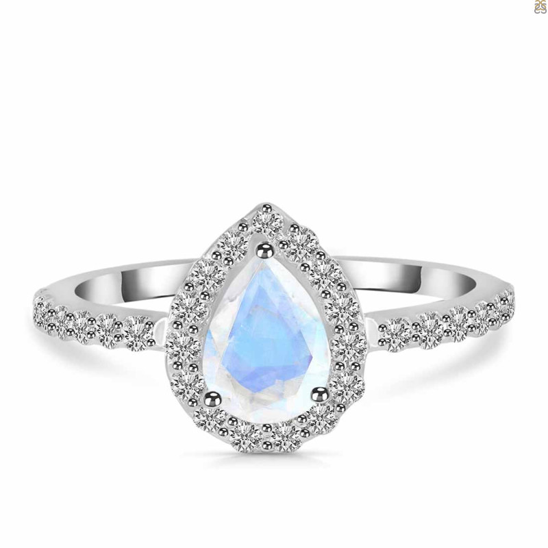 Moonstone & White Topaz Ring RBM-RDR-3161.