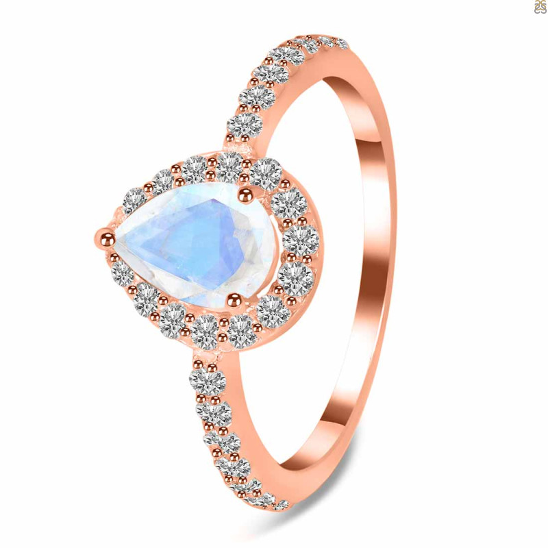 Moonstone & White Topaz Ring RBM-RDR-3161.