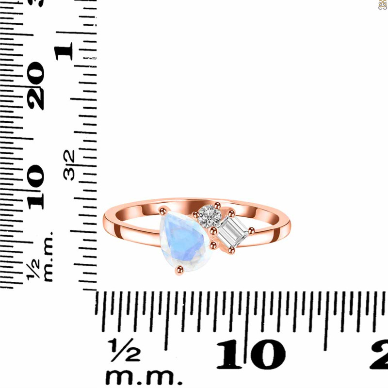 Moonstone & White Topaz Ring RBM-RDR-3199.