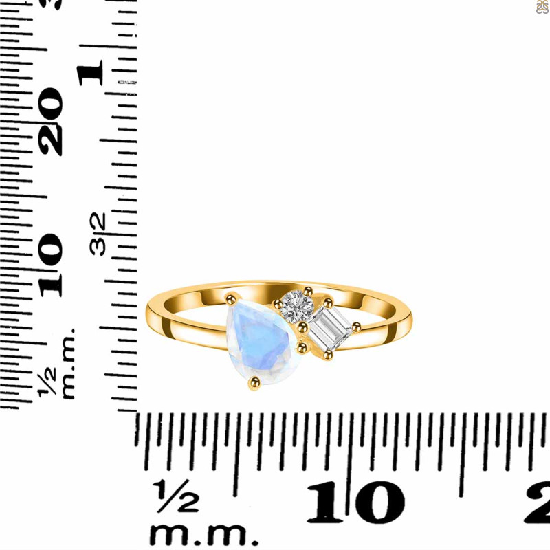 Moonstone & White Topaz Ring RBM-RDR-3199.