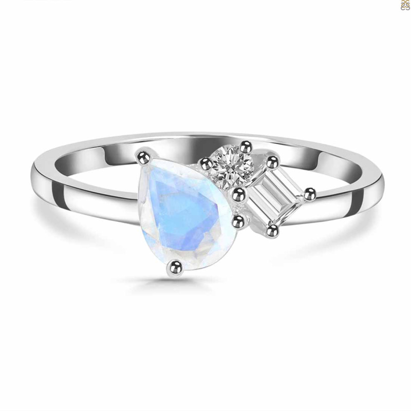 Moonstone & White Topaz Ring RBM-RDR-3199.