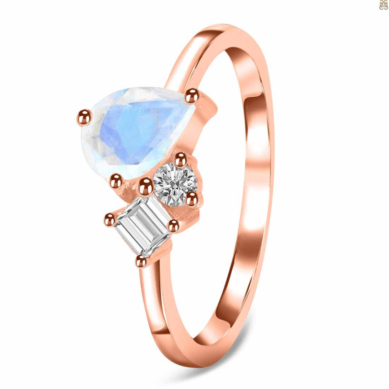 Moonstone & White Topaz Ring RBM-RDR-3199.