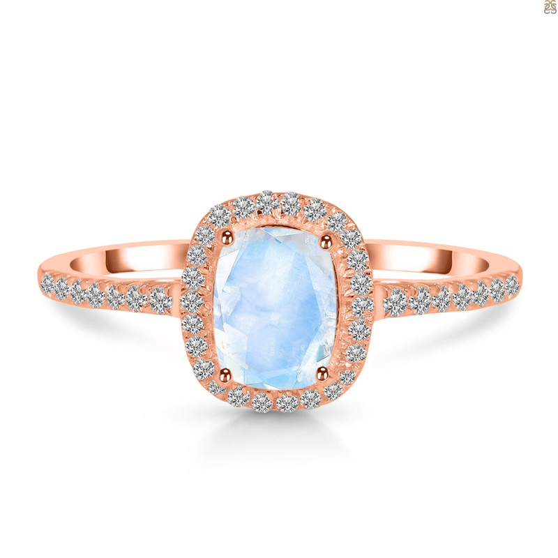 Moonstone & White Topaz Ring RBM-RDR-3263.