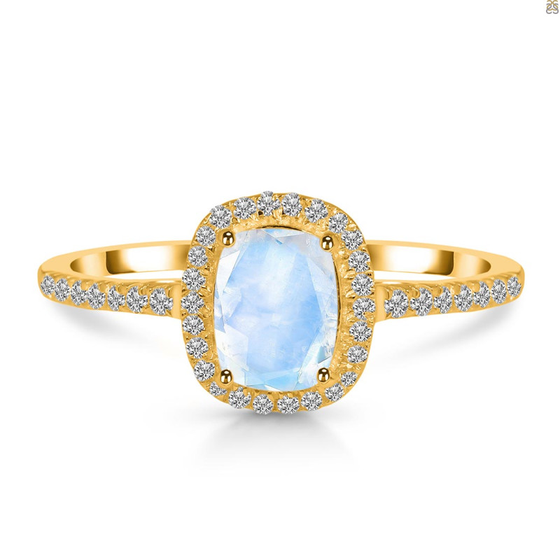 Moonstone & White Topaz Ring RBM-RDR-3263.