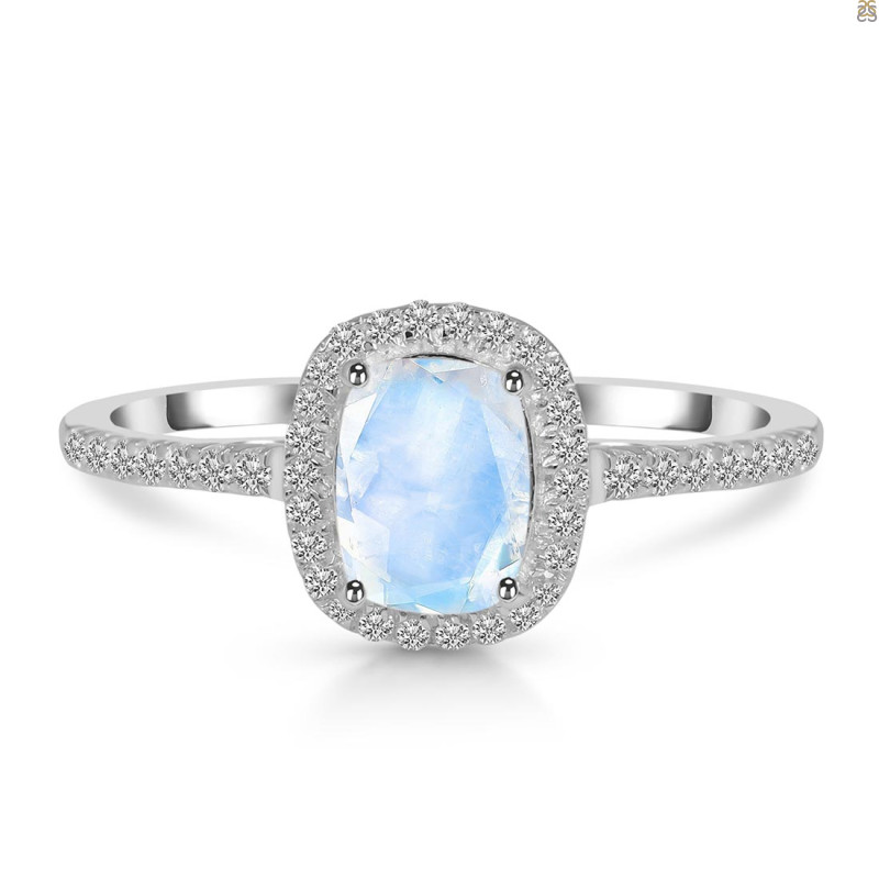 Moonstone & White Topaz Ring RBM-RDR-3263.