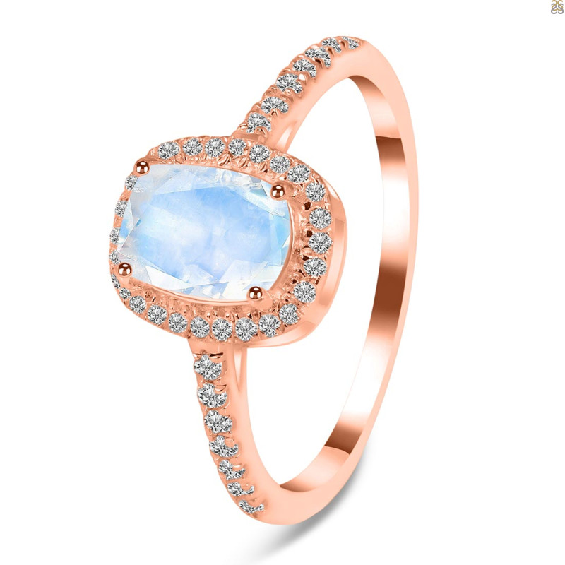 Moonstone & White Topaz Ring RBM-RDR-3263.