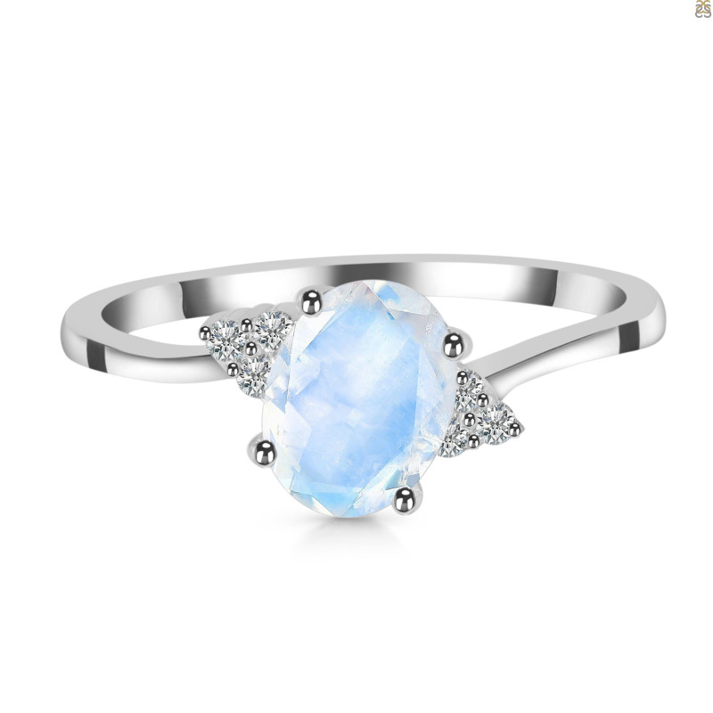 Moonstone & White Topaz Ring RBM-RDR-351.