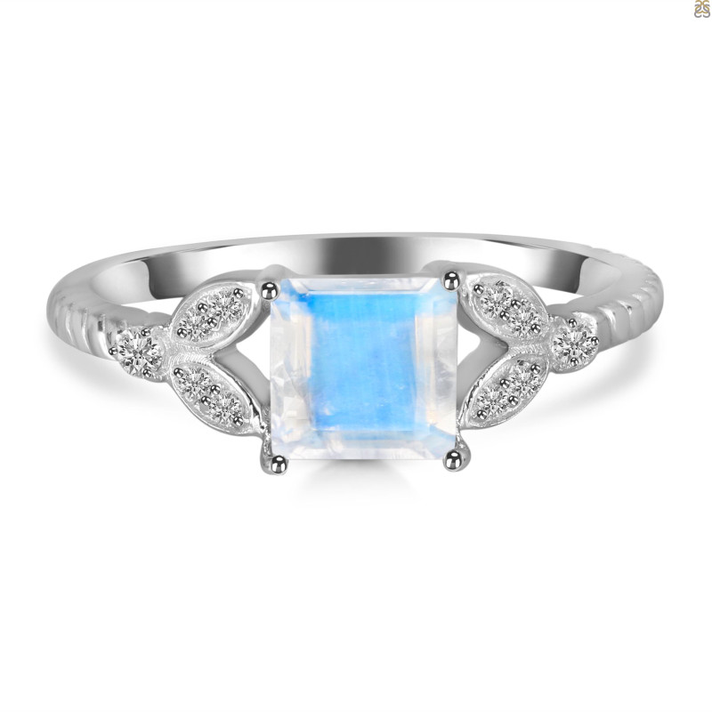 Moonstone & White Topaz Ring RBM-RDR-353.