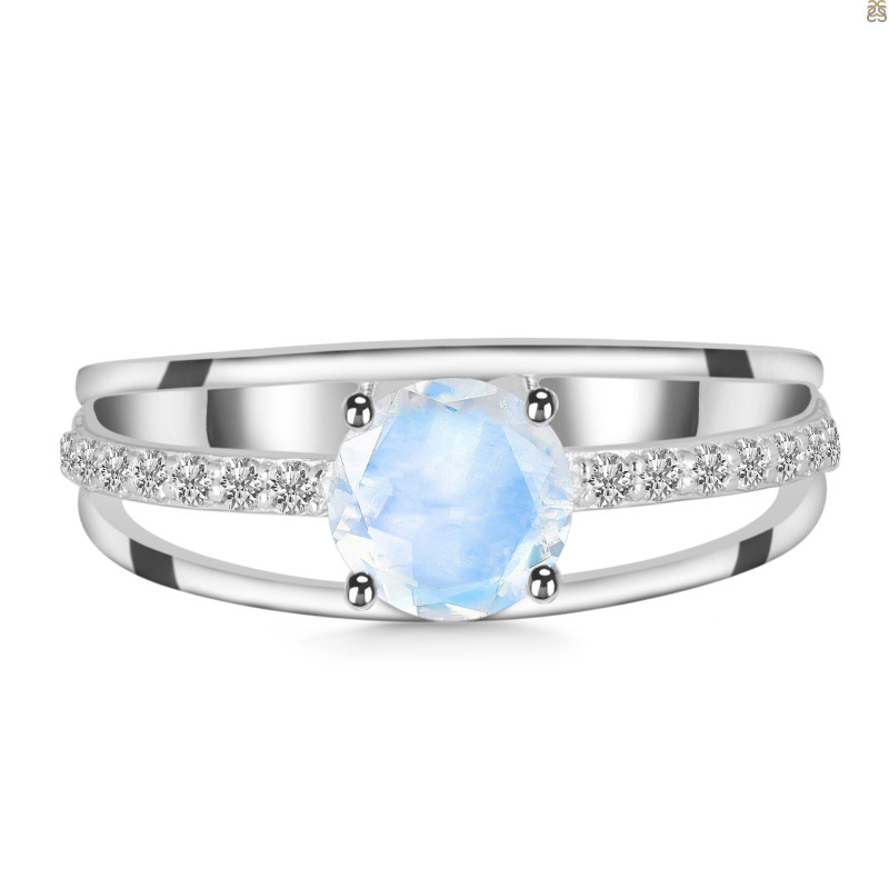 Moonstone & White Topaz Ring RBM-RDR-377.