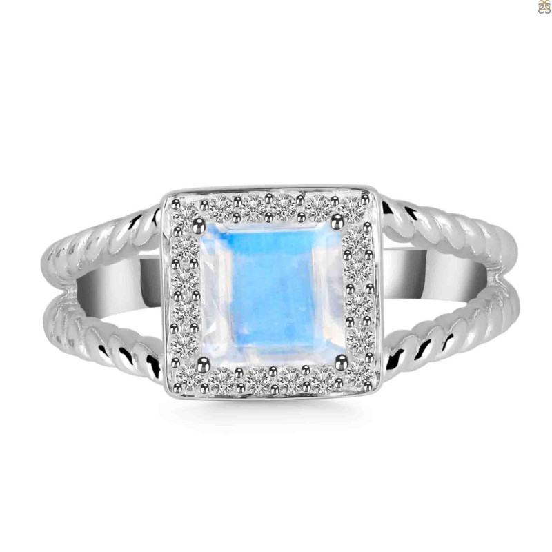 Moonstone & White Topaz Ring RBM-RDR-388.