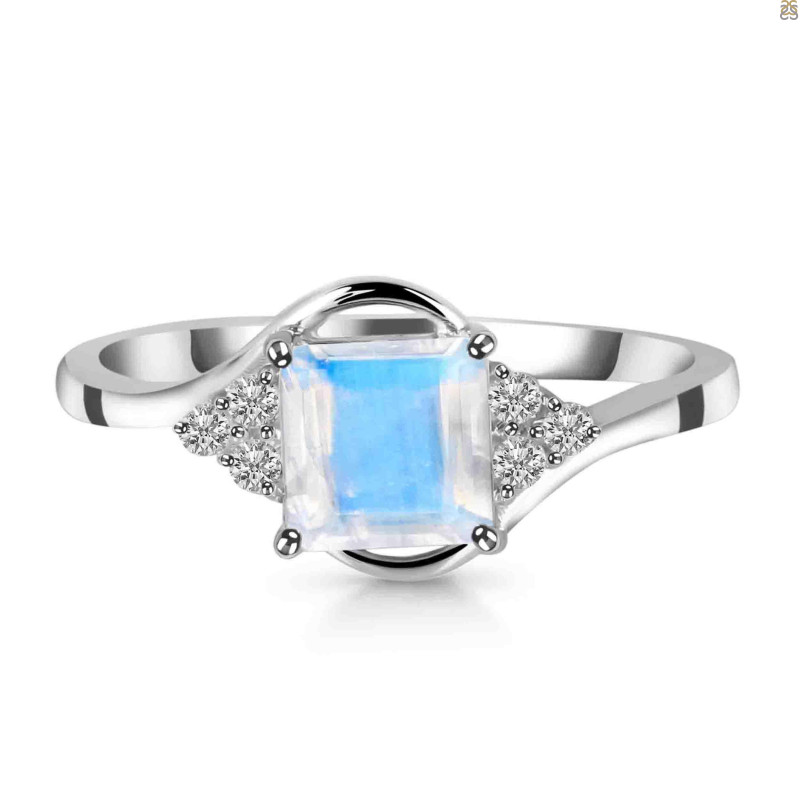 Moonstone & White Topaz Ring RBM-RDR-399.