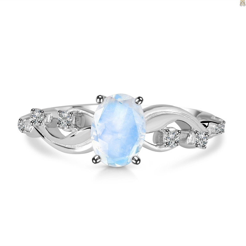 Moonstone & White Topaz Ring RBM-RDR-402.