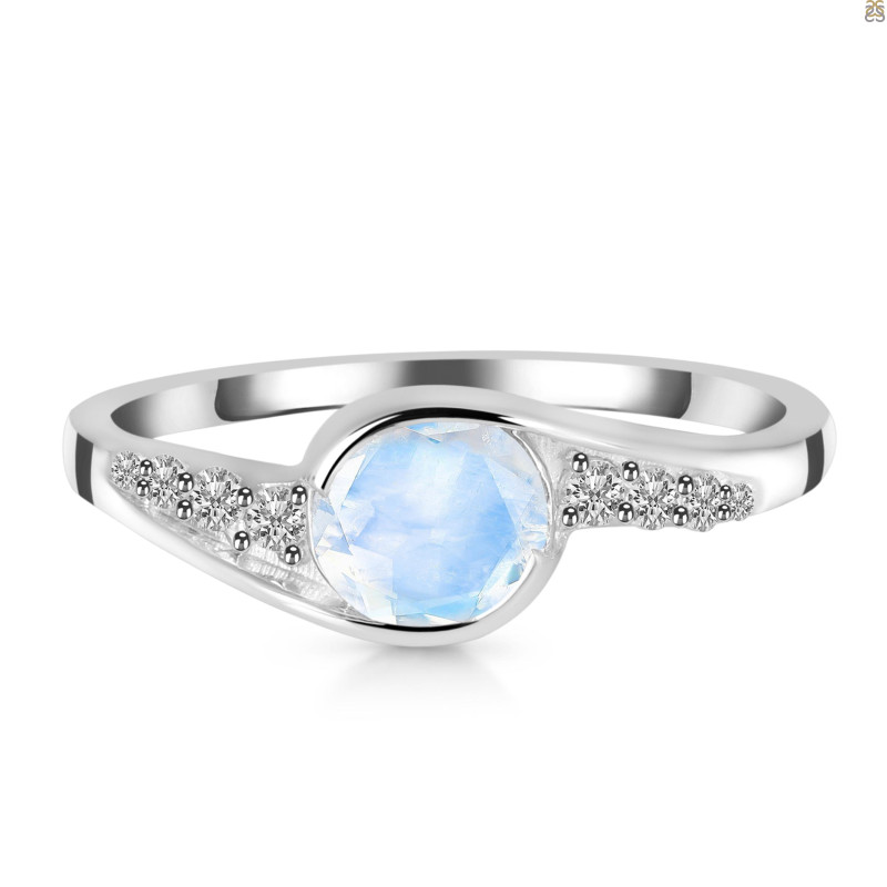 Moonstone & White Topaz Ring RBM-RDR-403.