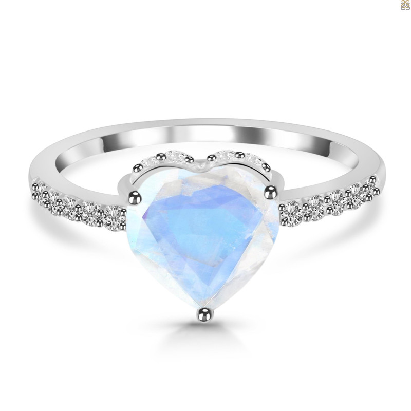 Moonstone & White Topaz Ring RBM-RDR-4047.
